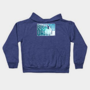 BOOK 'EM DANN-O (WAVE + WHITE) Kids Hoodie